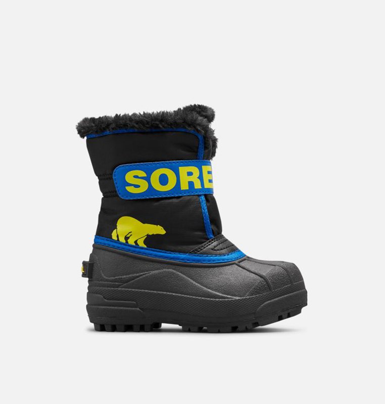 Sorel Çocuk Childrens Commander™ - Kar Botu Siyah/Mavi - 274-RVGDNJ